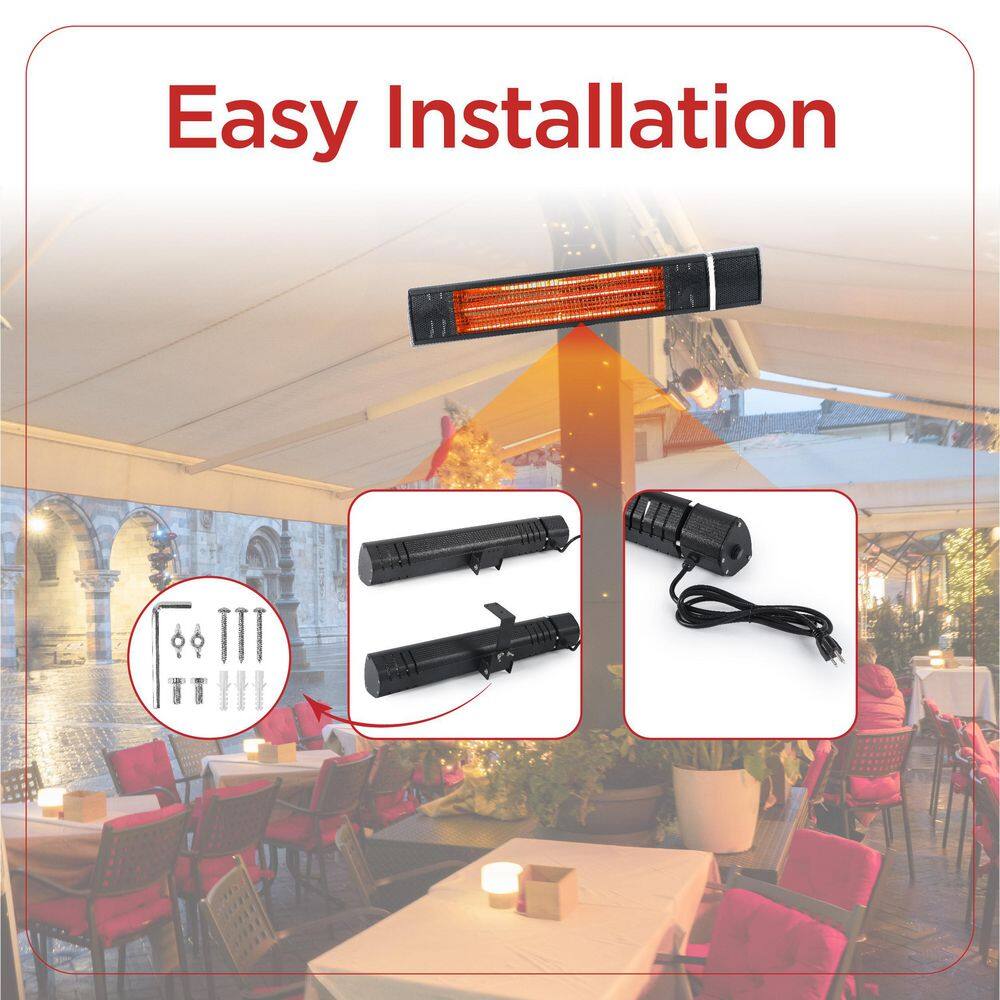 BLACK+DECKER Wall Mounted Electric Patio Heater BHOW03R