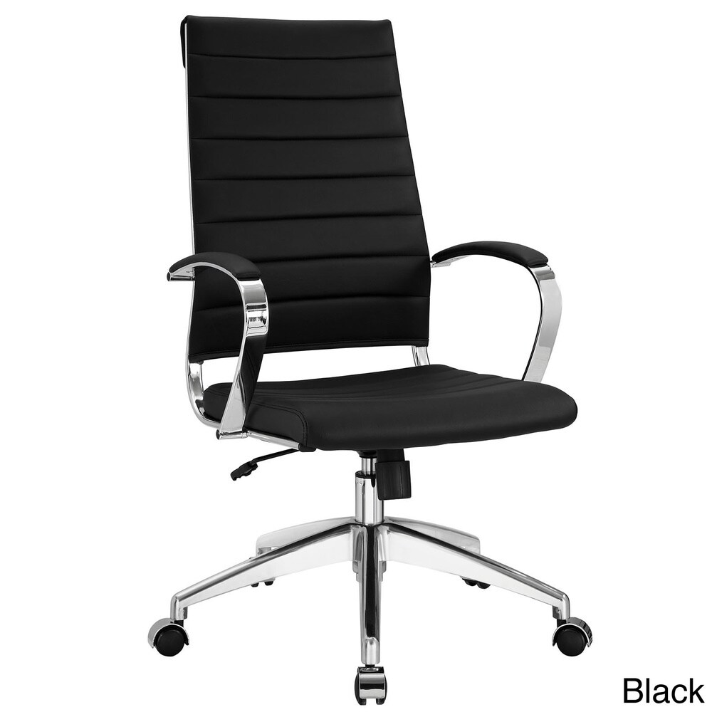 Jive Ribbed High Back Tall Executive Swivel Office Chair With Arms