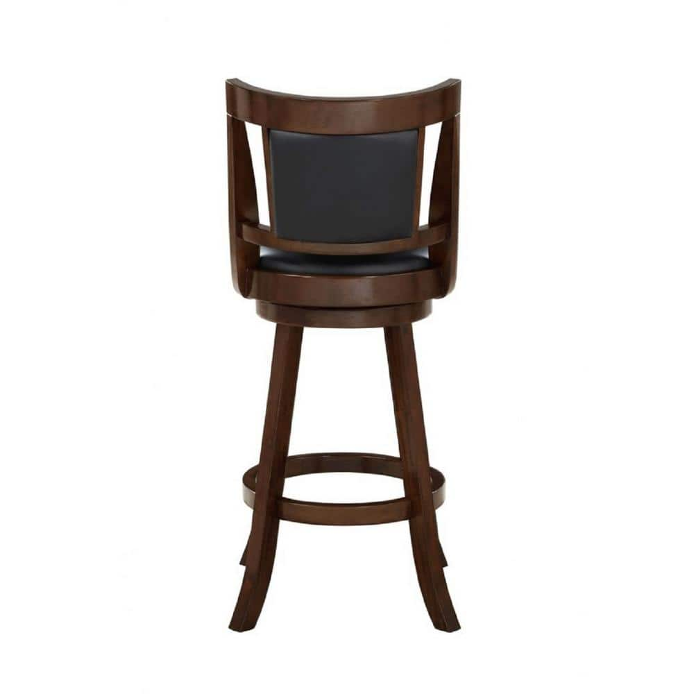 Boraam Avianna 29 in. Cappuccino Swivel Bar Stool with Cushion 62829