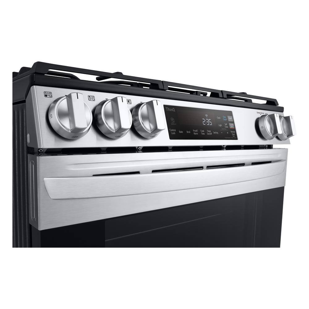 LG 30 in. Slide-In Gas Range with 5-Elements in Stainless Steel LSGL5831F