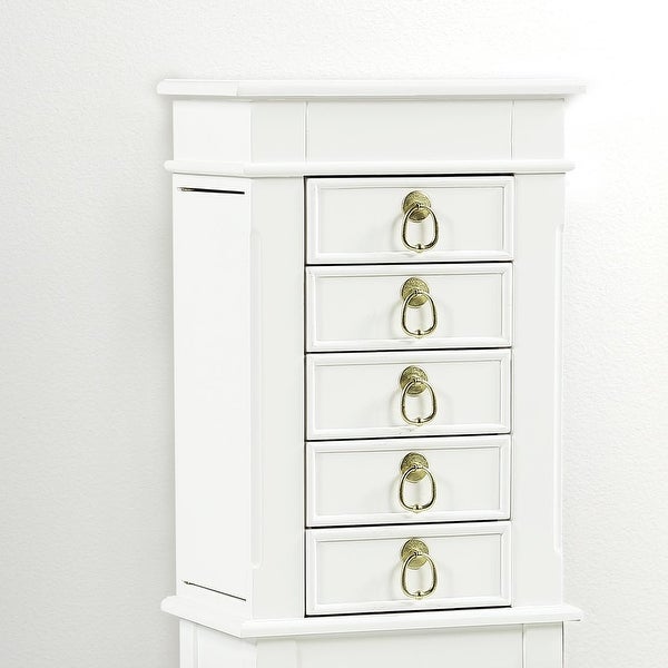 Hives and Honey Meg White Jewelry Armoire - - 12078900