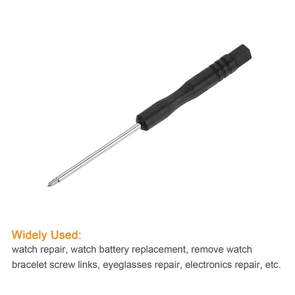 0.6Y Mini Screwdriver for Watch Eyeglasses Metal Buckle Electronics Repair 5 Pcs - Black - - 37422416