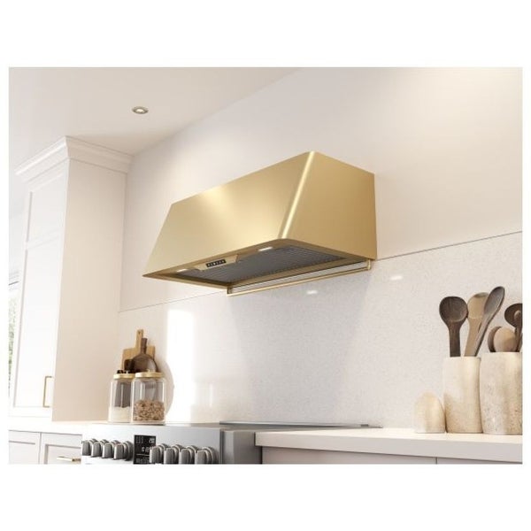 Zephyr Mesa 36 Inch Wide Wall Mounted Range Hood with Tri Level