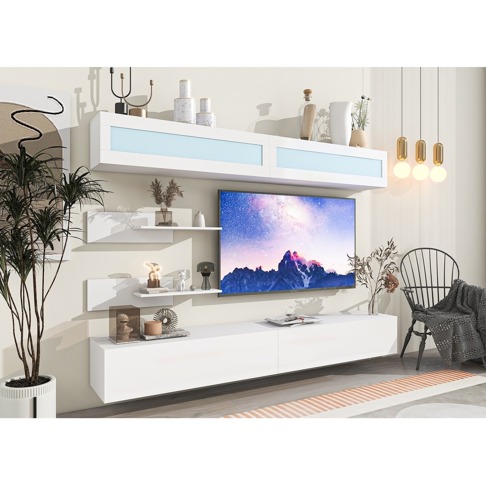 Entertainment Center Wall Mount Floating Stand for 95\