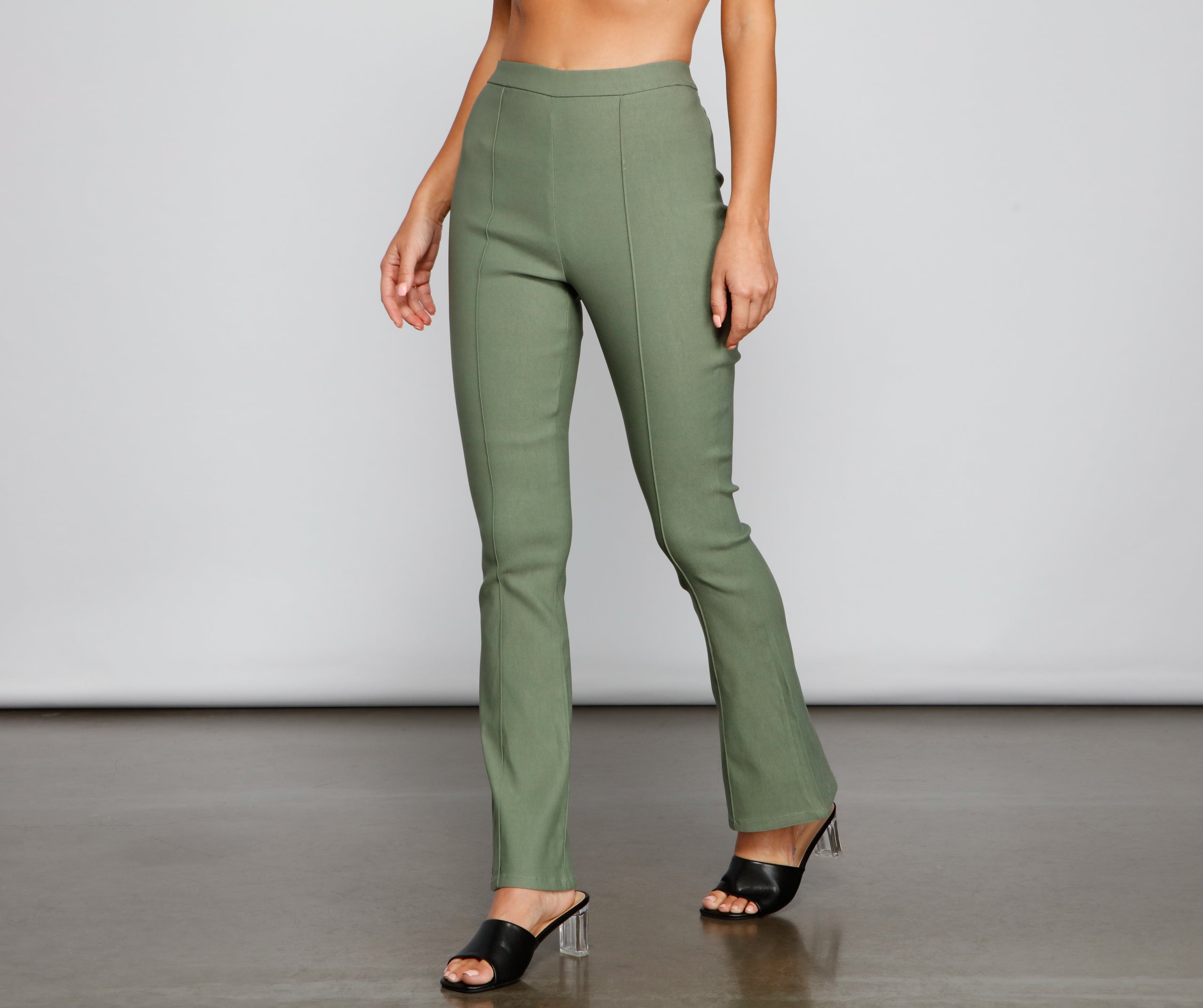 Chic Vibes High Waist Bootcut Pants