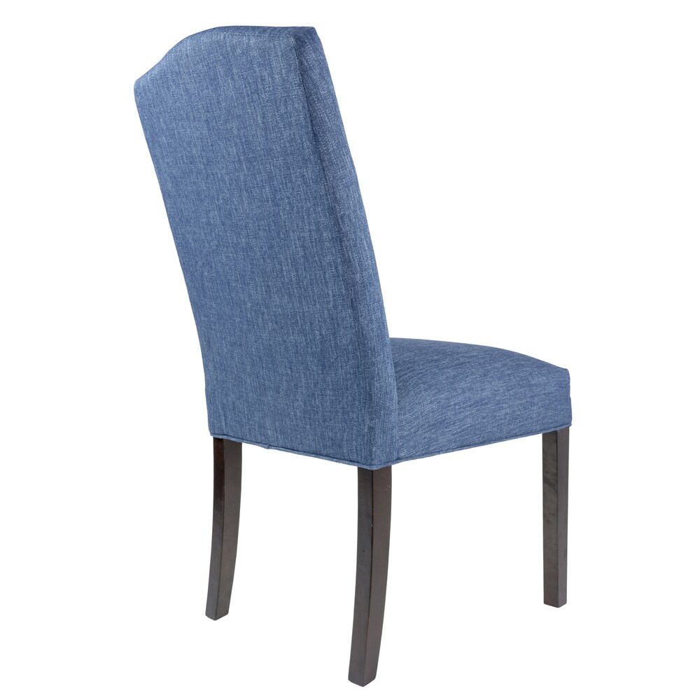 Camel Back Upholstered Fabric Dining Chair (set of 2)   21 inches w. x 26 inches d. x 42 inches h