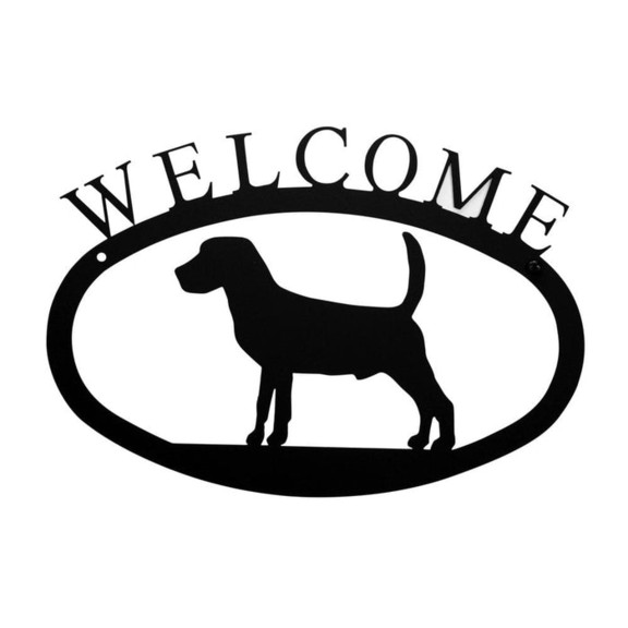 Village Wrought Iron WEL 236 S Beagle   Welcome Si...