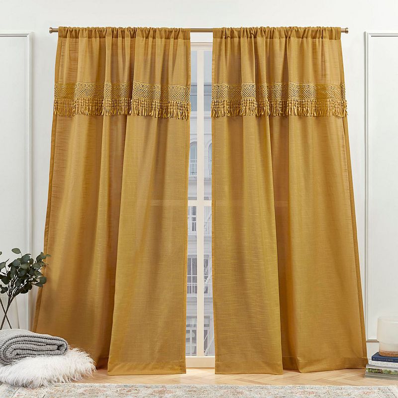 Nicole Miller New York Dunbar Light Filtering 2-pack Window Curtain Set