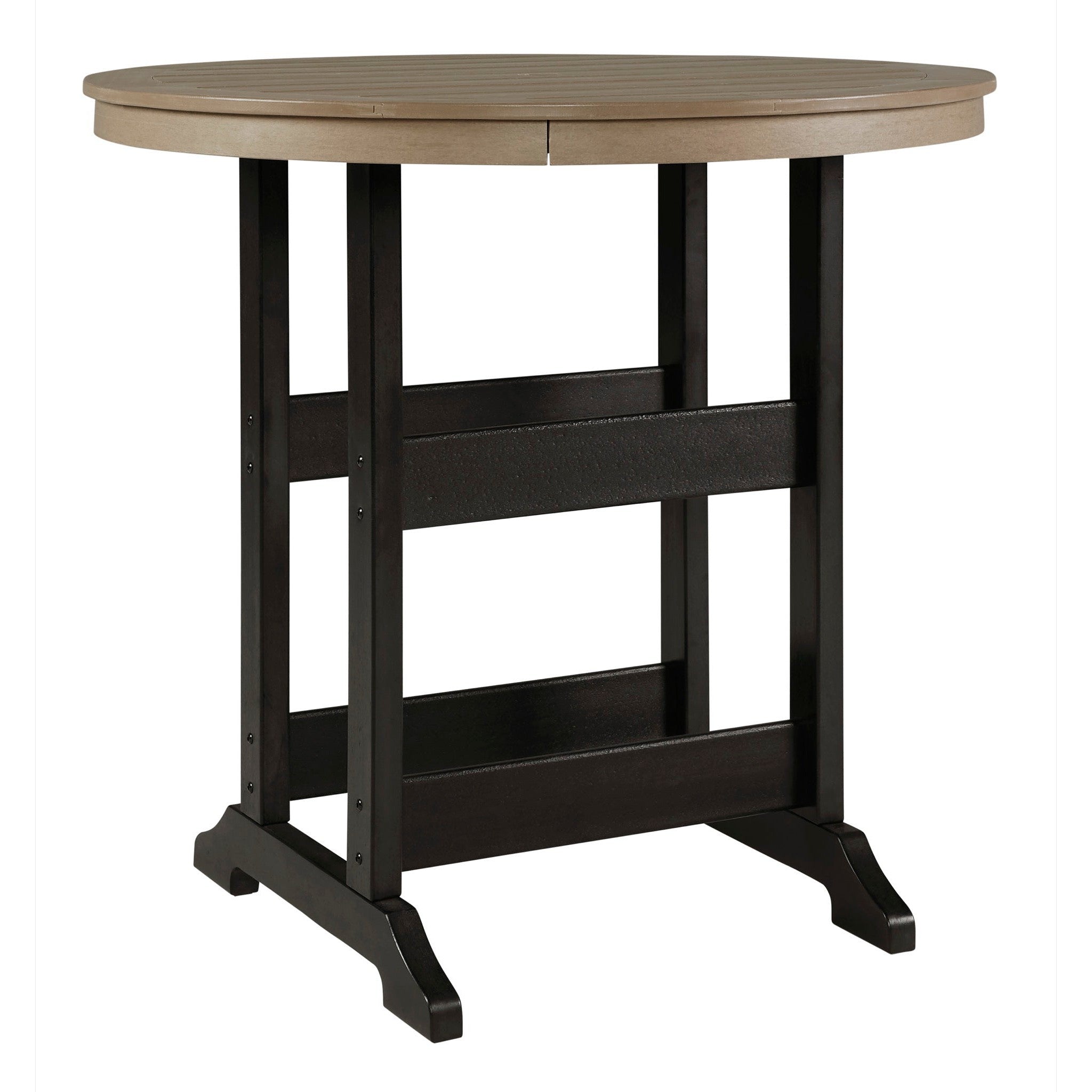 Poly Black-Driftwood Dining Sets at Bar Height