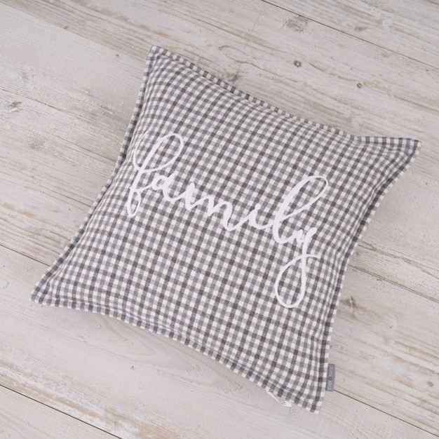 Brenner Plaid Family Square Throw Pillow Evergrace