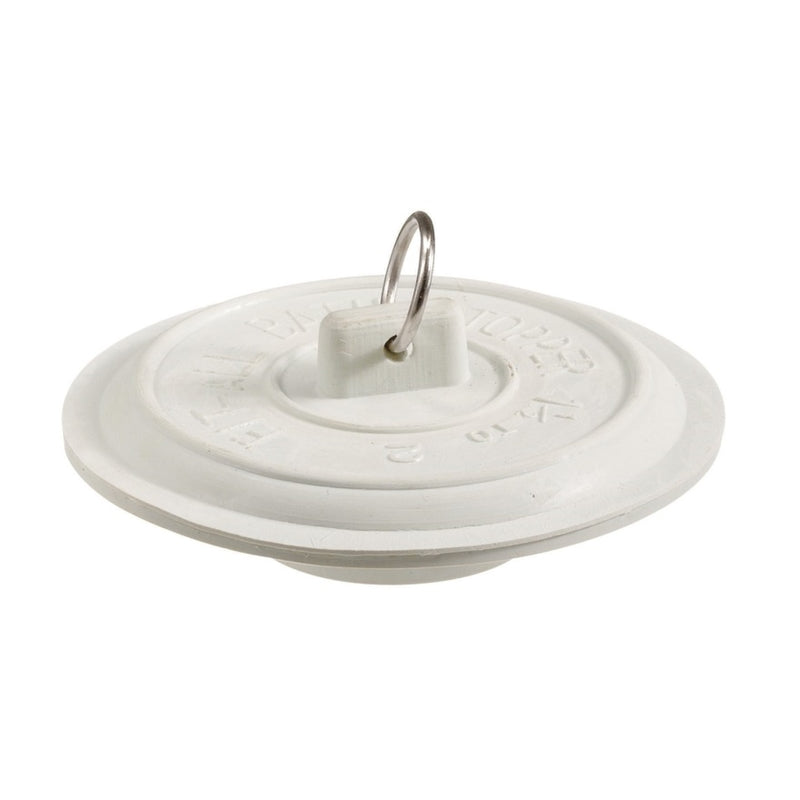 TUB STOPPER WHT 2