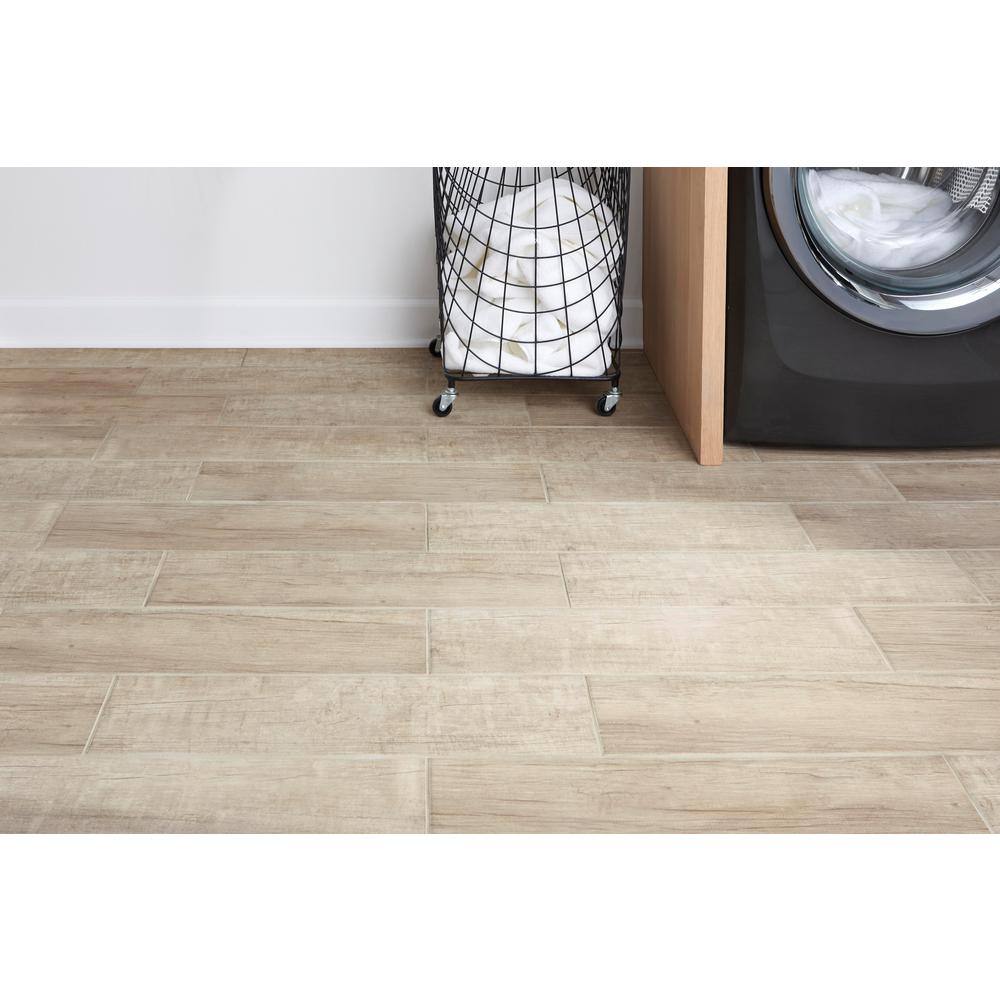 Capel Timber 6 in. x 24 in. Matte Ceramic Wood Look Floor and Wall Tile (16.8 sq. ft.Case) NHDCAPTIM6X24