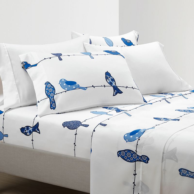 Lush Decor Rowley Birds Soft Sheet Set with Pillowcases