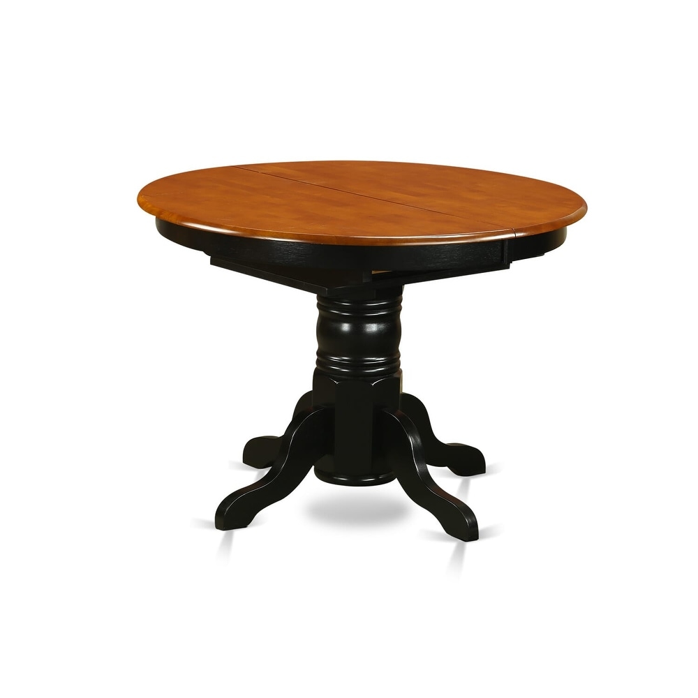 East West Furniture Dining Set Includes an Oval Dining Room Table and Kitchen Chairs  Black   Cherry(Pieces Option)