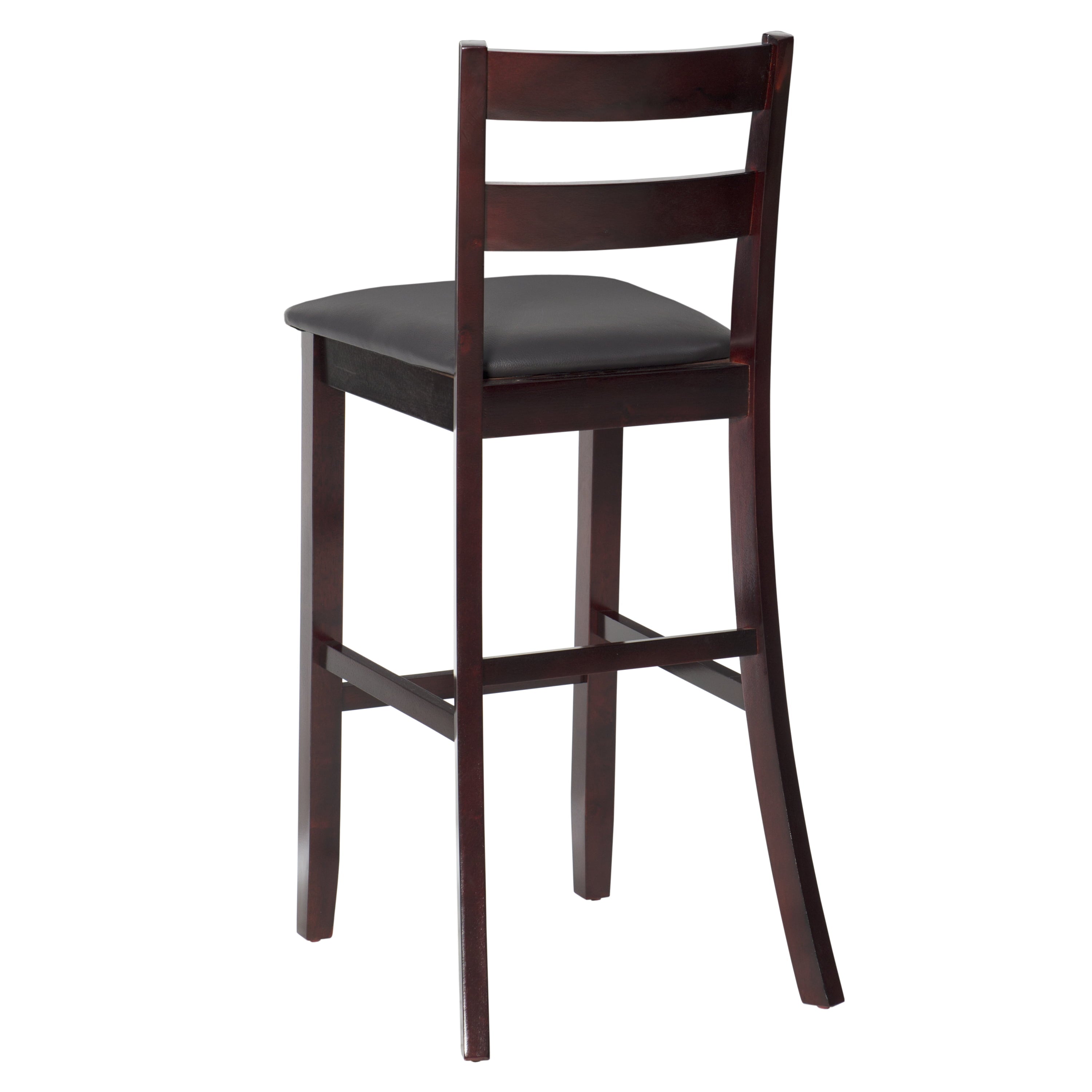 Linon Triena Bar Stool， Dark Brown