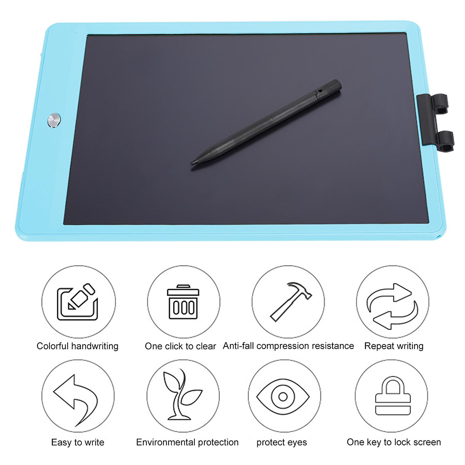 10in Lcd Writing Pad Children Light Energy Electronic Drawing Board High Brightness Thick Colorful Handwritingblue