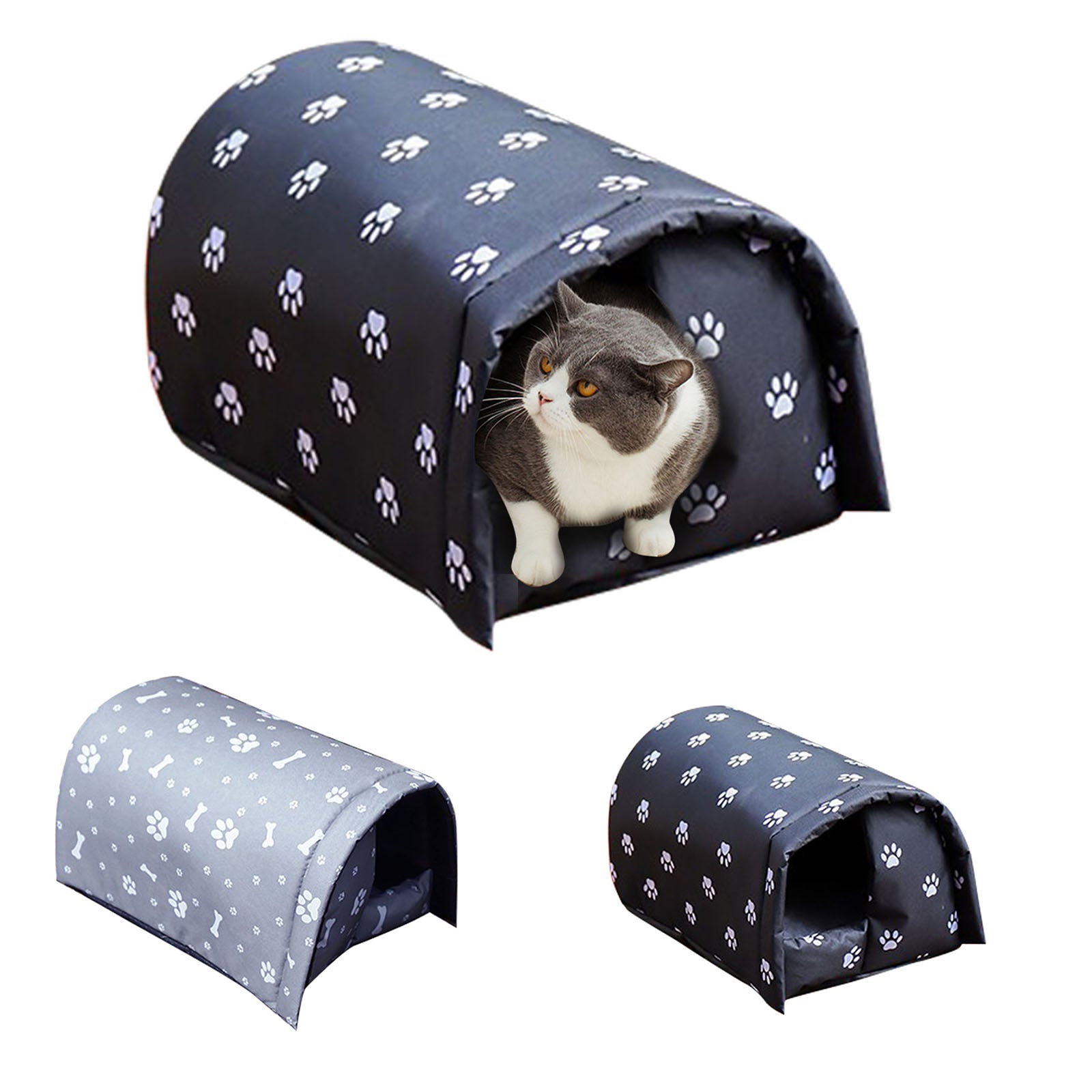 Pet Outdoor Cold-proof Cat House， Waterproof And Warm Foldable Cat Bed Dog Cats collar Sunglasses Glasses Photo Props