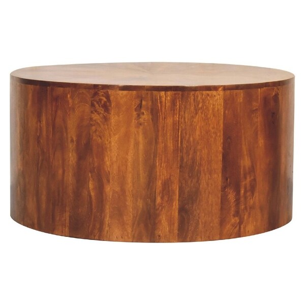 Artisan Furniture Chestnut Round Wooden Coffee Table