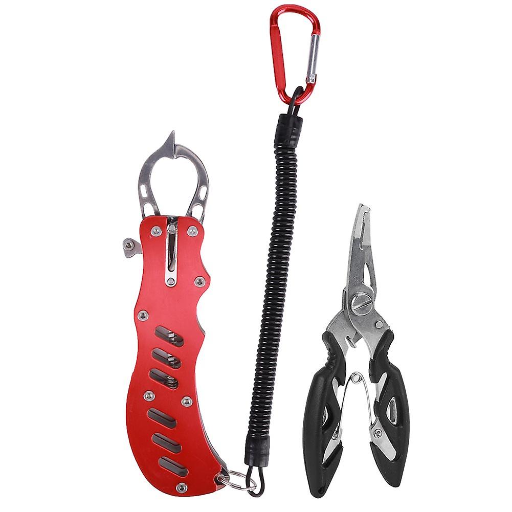 Fishing Plier Multipurpose Portable Fishing Pliers Fish Grips With Lanyard And Sheathred