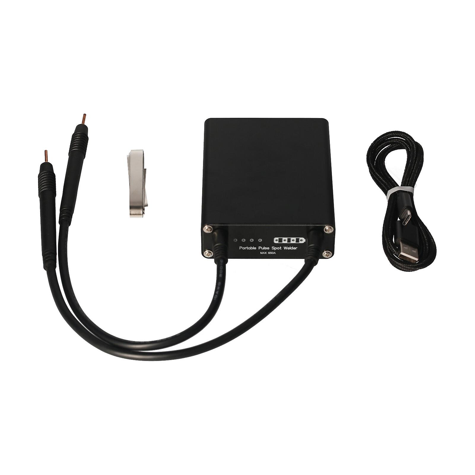 Black Spot Welder， 9 Gears Adjustable Handheld Portable Diy Mini Spot Welding Machine With Quick Release Pen Nickel Plate， 18650 Battery Spot Welder M