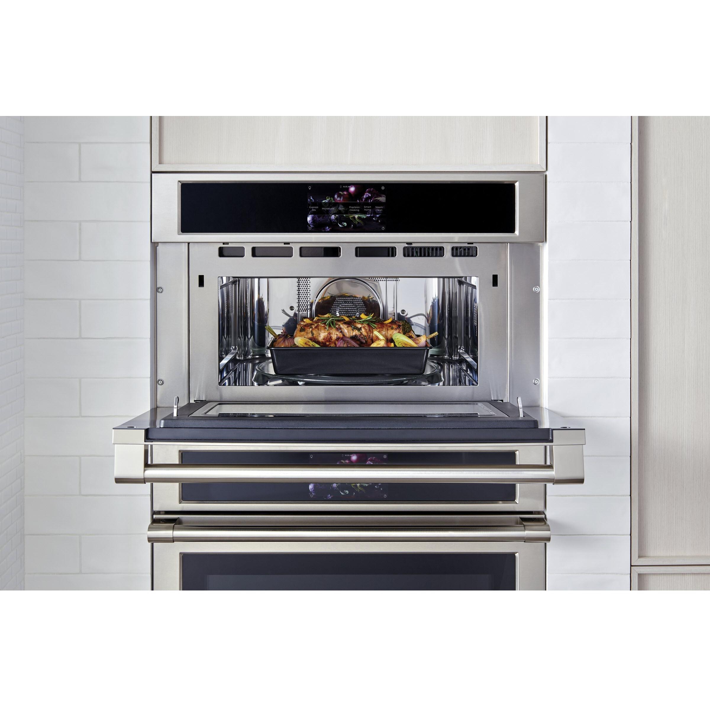 Monogram 30-inch, 1.7 cu.ft. Built-in Single Wall Oven with True European Convection ZSB9132NSS