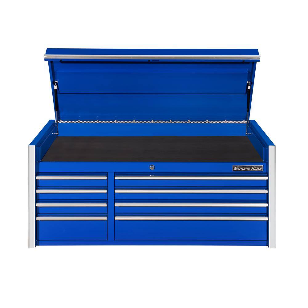 Extreme Tools THD Series 55 in. 8-Drawer Top Chest in Blue THD552108CHBL