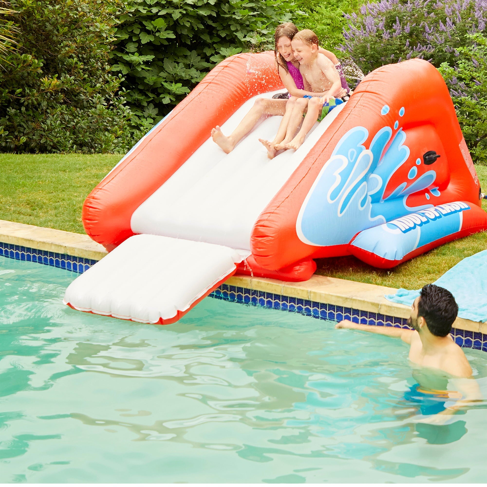 Intex Kool Splash Inflatable Pool Water Slide Play Center with Sprayer, Red