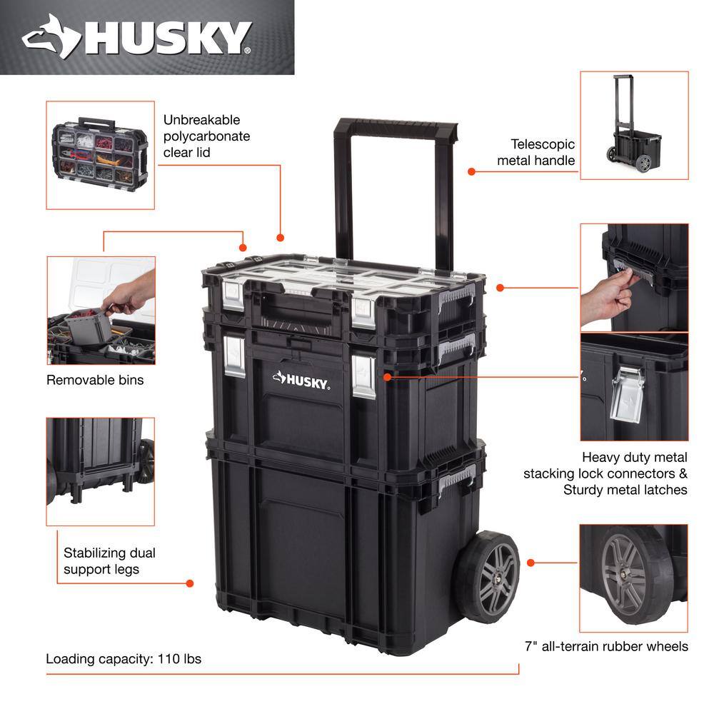 Husky 22 in. Connect Rolling System Tool Box 230381