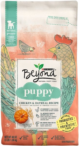 Purina Beyond Natural， High Protein Chicken and Oatmeal Recipe Dry Puppy Food