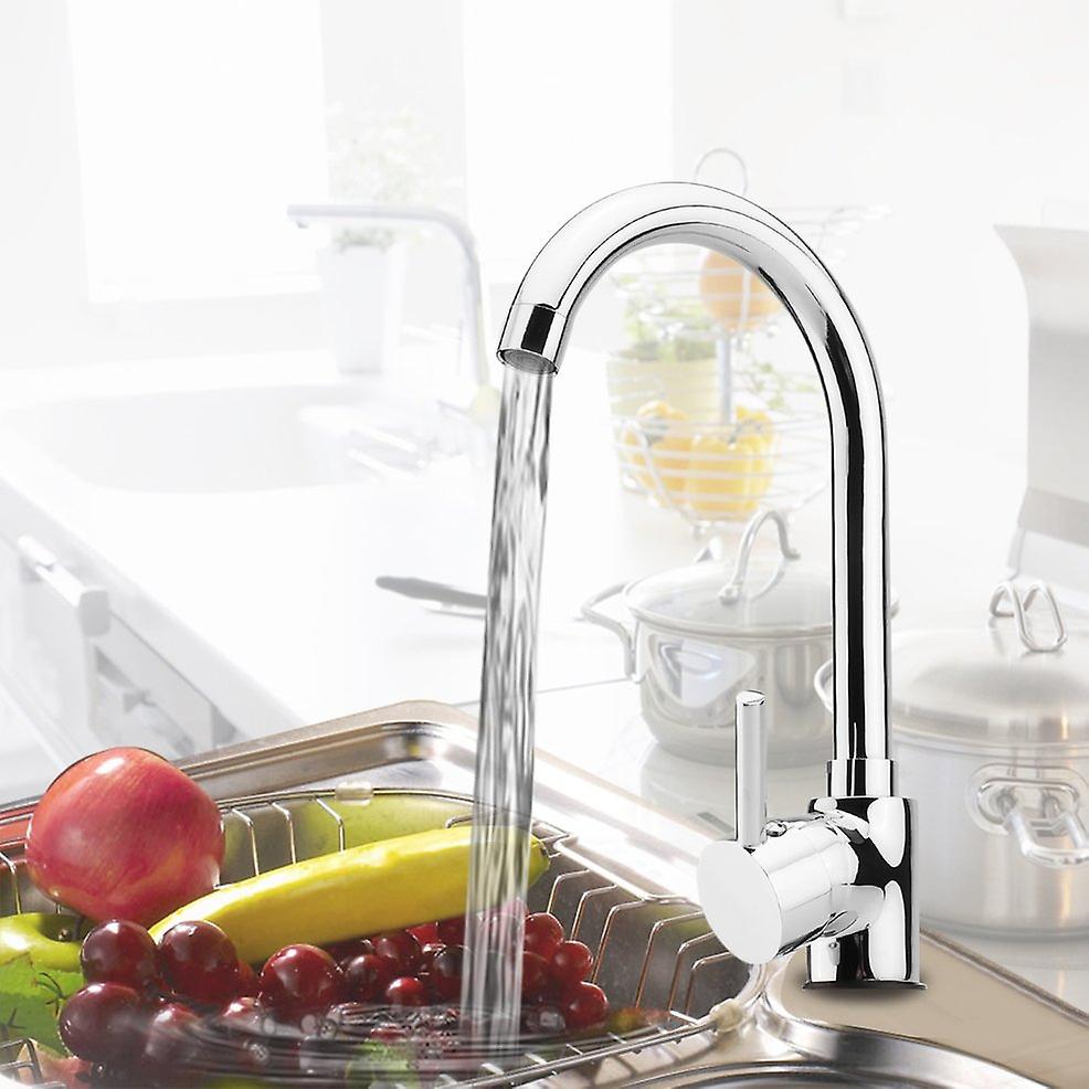 Kitchen Single Handle Lever Swivel Spout Sink Basin Water Tap Mixer Faucet