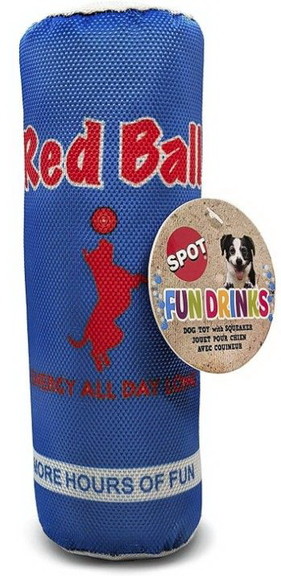 Spot Fun Drink Red Ball Plush Dog Toy  1 count  54...