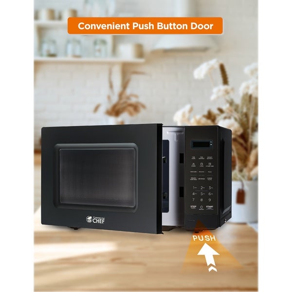 0.7 Cu.Ft Countertop Microwave Oven-Black