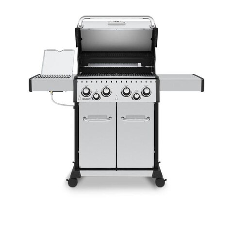 Broil King Baron S 490 PRO IR 4-Burner Propane Gas Grill With Rotisserie and Sear Station