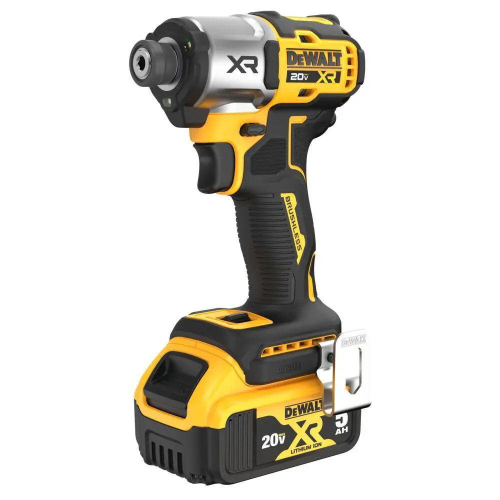 DEWALT 20-Volt MAX XR Lithium-Ion Cordless Brushless 14 in. 3-Speed Impact Driver Kit with (2) 5.0 Ah Batteries Charger  Bag DCF845P2