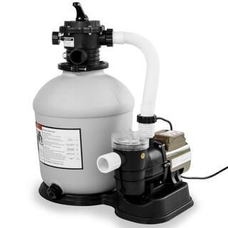 XtremepowerUS 16 in. Sand Filter with 34 HP 3100 GPH Above Ground Swimming Pool Pump 75131-1H