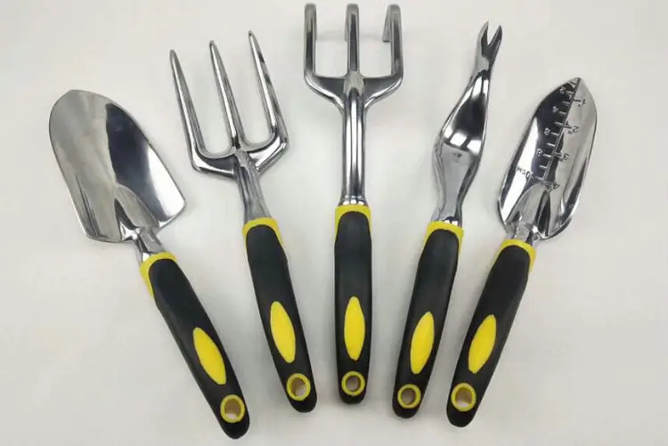 Garden Tools Set Factory Price Good Quality 5 Pieces Heavy Duty Aluminum oy Hand Gardening Tool Set with Non Slip Handle