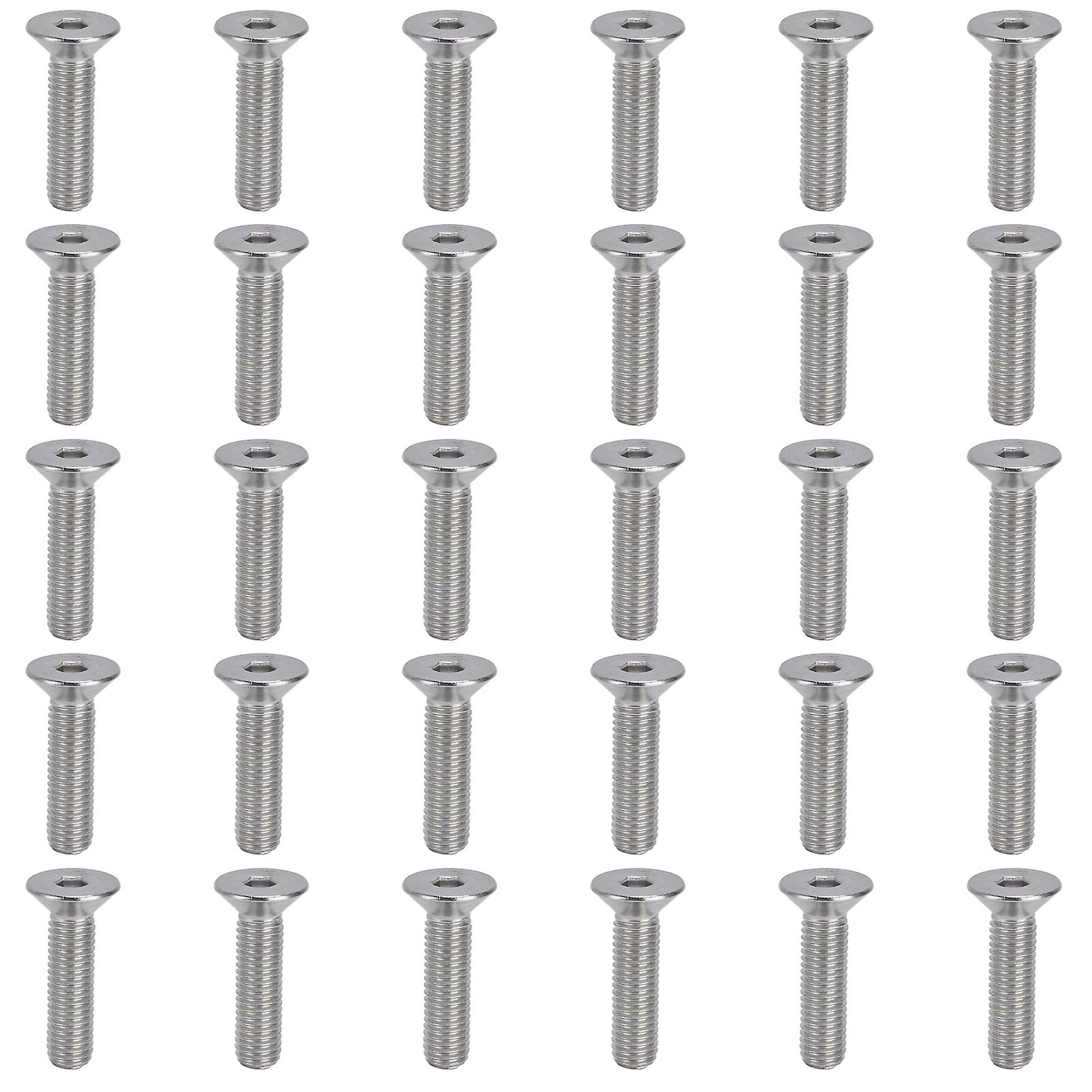 30pcs M10 Allen Socket Screws 10mm A2 Stainless Steel Countersunk Hex Bolts For Industry Fastenersm10x40