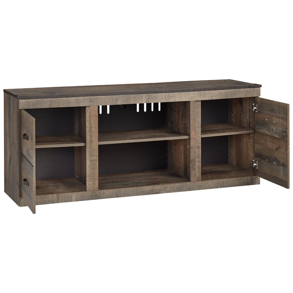 Trinell Casual Large TV Stand  Brown