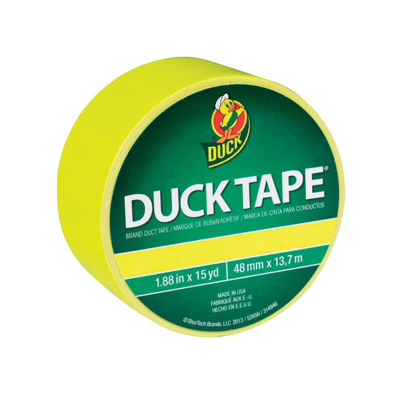 Duck 1.88 in. W X 15 yd L Yellow Solid Duct Tape