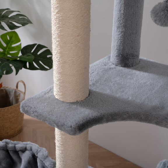 Cat Tree  105 inch Cat Tower for Indoor Cats  Plus...