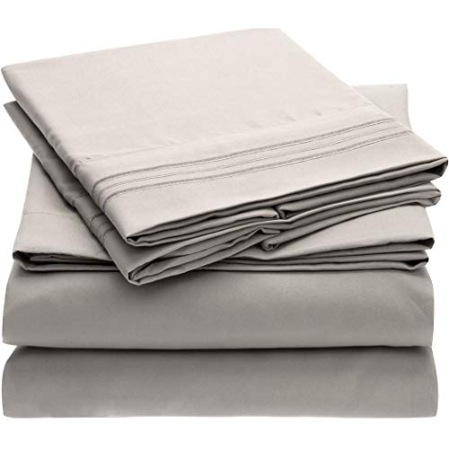 Brushed Microfiber Hypoallergenic 4 pcs Bedsheet Set King Size