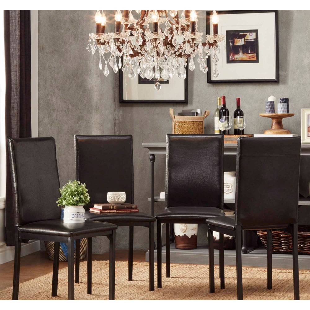 Darcy Metal Upholstered Dining Chair (Set of 4) by iNSPIRE Q Bold