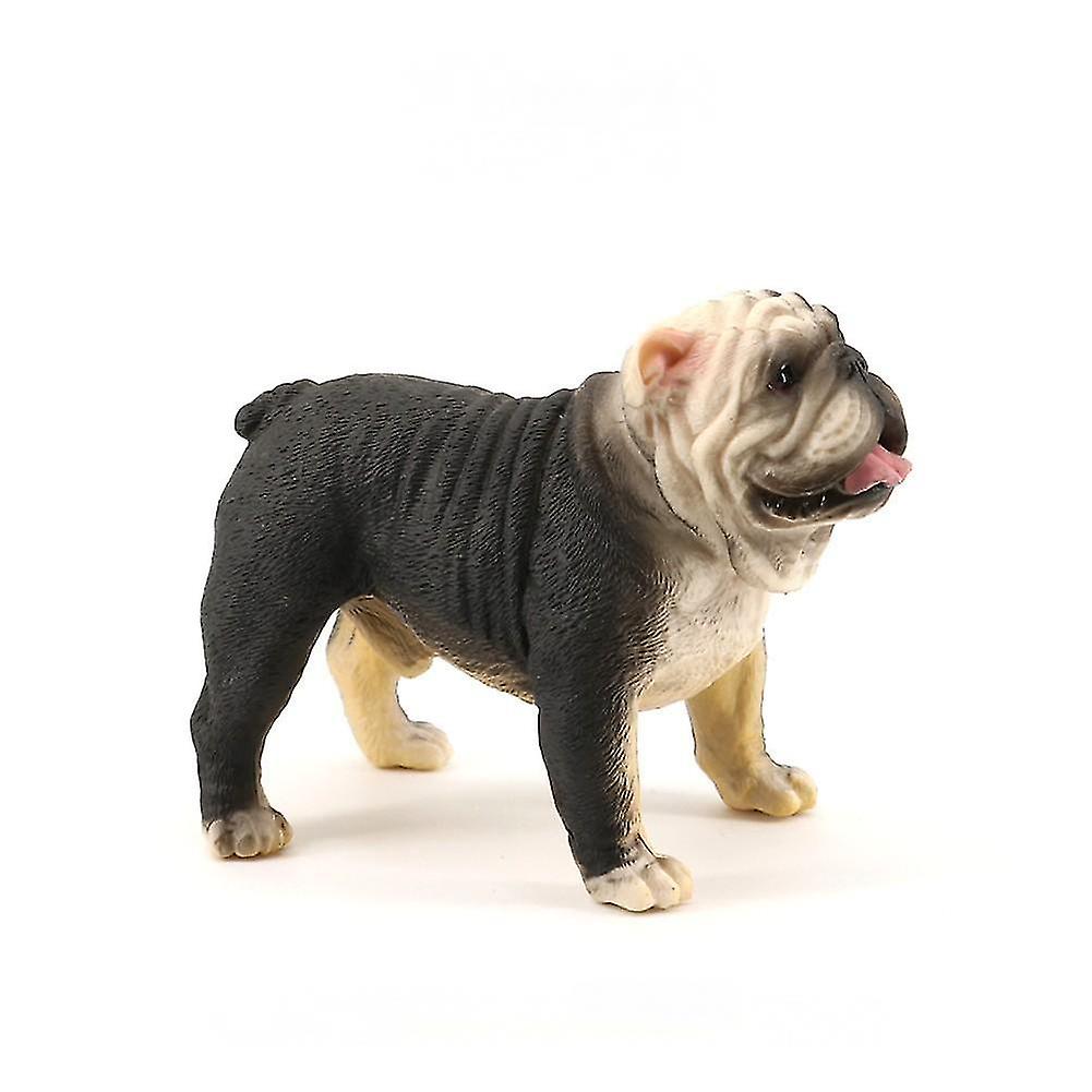 Realistic Bulldog Model Animal Doll Toy Dog