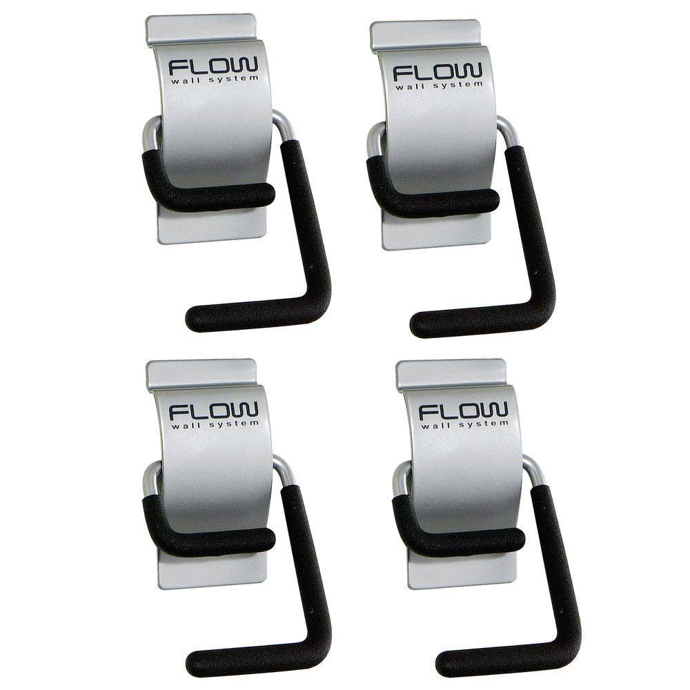 Flow Wall Silver Storage S-Hook (4-Pack) FSH-039-4