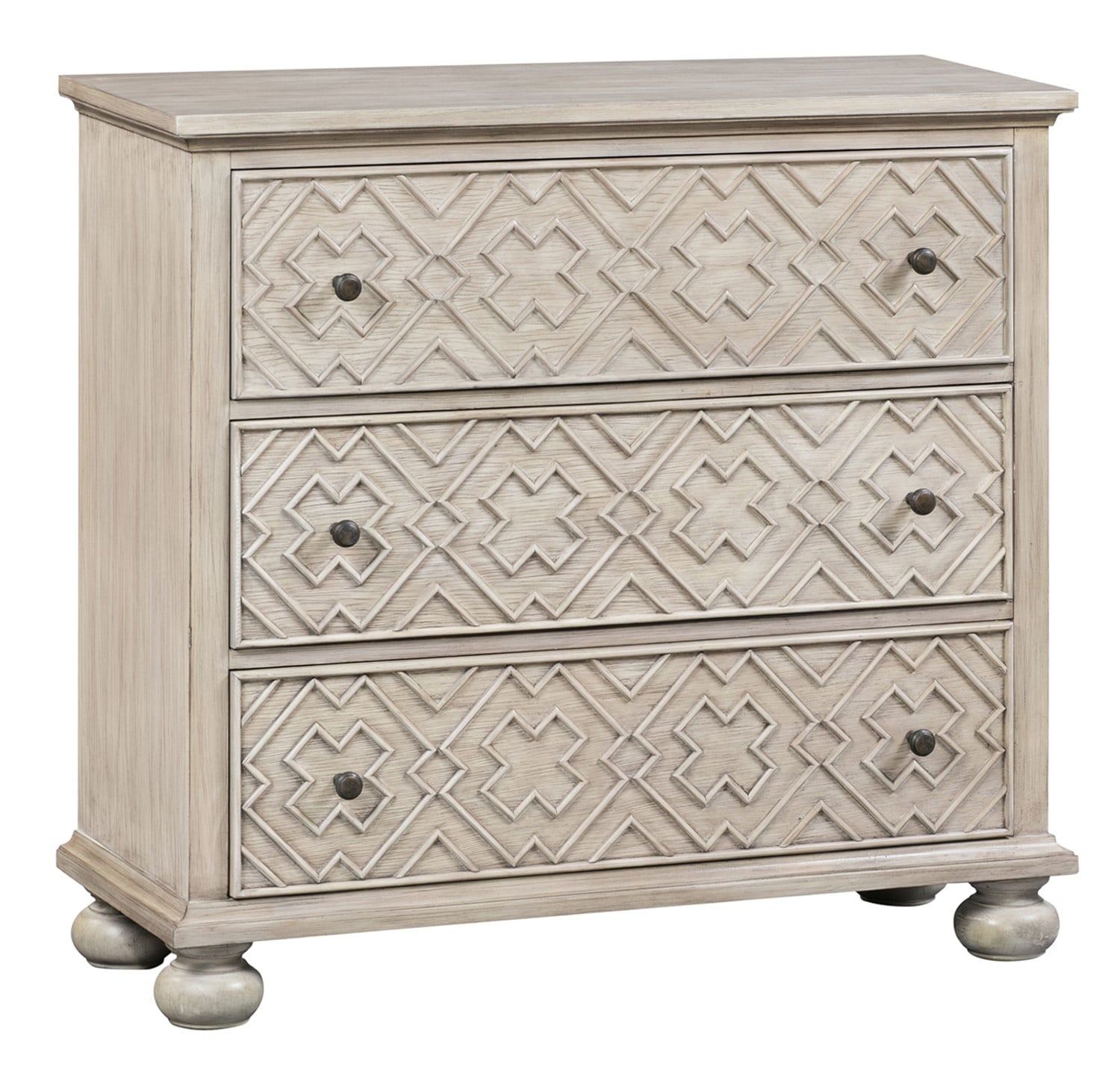 Hawthorne Estate 3 Drawer Fretwork Pattern Chest