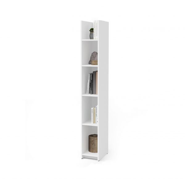 Bestar Small Space 10-inch Storage Tower in White