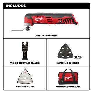 MW M12 FUEL 12-Volt Lithium-Ion Brushless Cordless 14 in. Hex Impact Driver Kit with M12 Multi-Tool 3453-22-2426-20