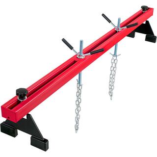 VEVOR Engine Support Bar 1100 lbs. Capacity Engine Transverse Bar Engine Hoist 2 Point Lift Holder Hoist Dual Hooks FDJZCG1100LBSJTOPV0