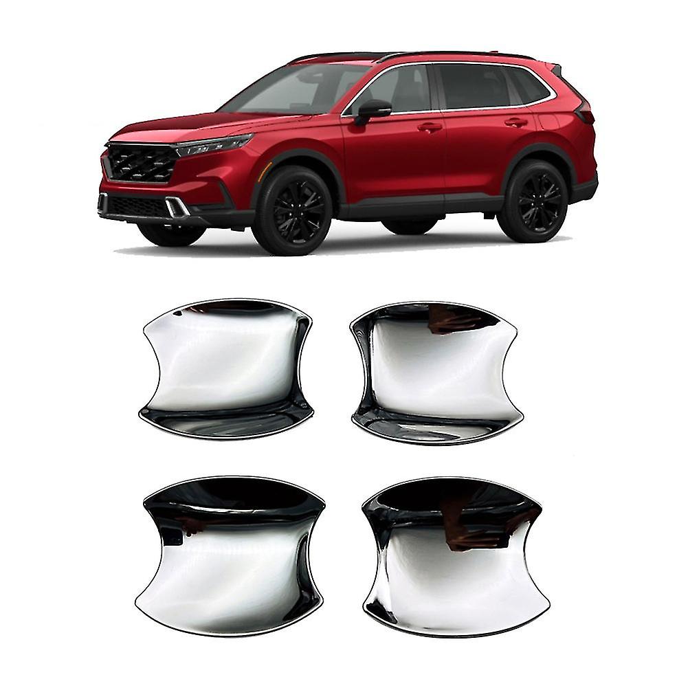 Car Chrome Silver External Door Handle Bowl Cover Cup Cavity Insert Catch Molding For -v 2022 2023