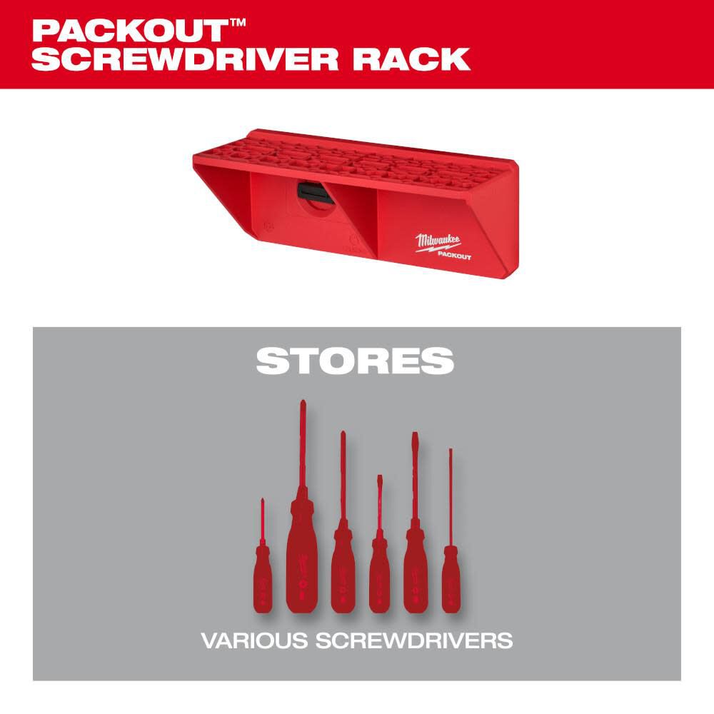 Milwaukee PACKOUT Screwdriver Rack 48-22-8341 from Milwaukee